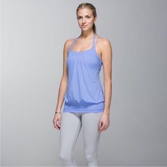 Lululemon Periwinkle Flow and Go Tank In Lullaby Size 4 - Picture 4 of 14